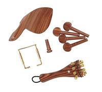 4/4 Violino Chinrest Tuning Piroli Endpins Chin Rest Tailgut Endpin Kit Set Natural Jujube Wood Accessories Principiante Accessori per Violino
