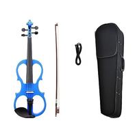 4/4 Violino Elettrico Balance Sound Full Size Violino Elettrico Violino In Legno Massello Con Violino Preamplificatore Cavo Bow Custodia Nera Set