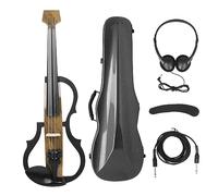 4/4 Violino Elettrico Silenzioso Intelligente Con Custodia Per Il Trasporto Dell'arco Cavo Per Cuffie Accessori Per Il Resto Della Spalla Violino In Fibra Di Carbonio