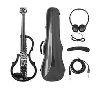 4/4 Violino Elettrico Silenzioso Intelligente Con Custodia Per Il Trasporto Dell'arco Cavo Per Cuffie Poggiaspalla Violino In Carbonio Senza Testa
