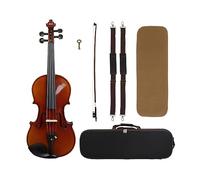 4/4 Violino Fatto A Mano In Legno Di Abete Rosso Acustico Con Stampa Violino Kit Con Custodia Per Strumento Per Principianti (Color : Semi Handmade Print)