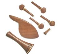 4/4 Violino Giuggiola Accessori in legno Set da 4 pezzi Compresi i picchetti per la corda da tirare Chiodi per la coda del poggiamento accessori per violino