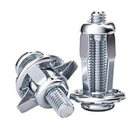 4-40 pezzi M4 M5 M6 M8 rivetti a petalo dado di espansione morsetto a forma di petalo rivetto in metallo dado bullone piastra di fissaggio a parete cava dadi viti a strappo(12PCS,M6x25)