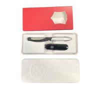 4.4343.3 Victorinox Set Cabrio Alox biro con classic 58 mm. nero 0.6223.3
