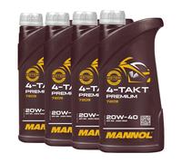 1 Litro Mannol 4-TAKT Premium 20W-40 7209 olio motore Api Sn Jaso MA2