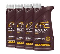 8L Originale MANNOL Extra Olio per Ingranaggi 75W-90 Api Gl 4 / Gl 5 Ls