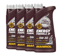 4 (4x1) Litro Mannol 5W-30 Energia Formula JP Olio per Hyundai, Toyota, ECC