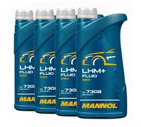 4 (4x1) Litro Mannol Lhm + Olio Idraulico Centrale / Servo / per PSA B 712710