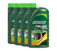 4 (4x1) Litro SAE 75W-140 GL5 Ls Fanfaro MAX6 + Olio Ingranaggi / Asse / Limited