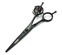 (4.5 / 5.5 / 6/7) inch nero forbici professionali parrucchiere salone parrucchiere taglio capelli e diradamento forbici capelli set (6 pollici Cutting Scissors)