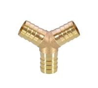 4 5 6 8 10 12 14 16 25mm Hose Reudcer Y Shaped 3 Ways Brass Pipe Fitting Splitter Coupler Connector Water Gas Oil(4-8-4MM_5 PCS) Plumbing Fittings