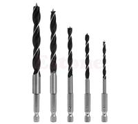 4 5 6 8 10 mm 5 pezzi di utensili in metallo 1/4 "Shank Legno HCS Drill Bit Set