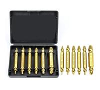 4/5/6 Pezzi, Estrattore Di Viti Danneggiate, Set Di Punte For Trapano, Estrattore Di Bulloni Rotti, Strumento Di Rimozione Di Prigionieri Di Bulloni.(6pcs titanium plated)