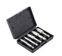 4/5/6 pezzi Estrattore for viti danneggiate Estrattore for viti rotte Estrattore for bulloni Estrattore for bulloni Strumento for la rimozione di prigionieri(5pcs titanium plated)