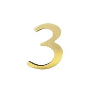 4,5 cm di altezza, autoadesivo, lettere in ottone massiccio, 4,5 cm, adesivo murale, numeri dorati per casella postale, indirizzo di casa, numeri, negozio, nome dello studio, combinazione fai-da-te