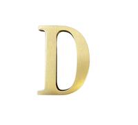 4,5 cm di altezza, autoadesivo, lettere in ottone massiccio, lettere inglesi, 4,5 cm, adesivo da parete, cassetta delle lettere d'oro, numeri, indirizzo di casa, numeri, negozio, studio, nome