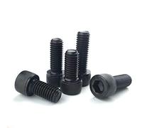 4/5 pezzi M7 Viti a brugola Vite a esagono incassato Bullone di bloccaggio Bulloni esagonali 10-50 mm Lunghezza nero(M7 x 12mm (5Pcs))
