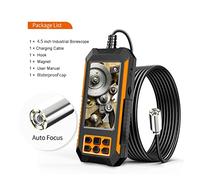 4.5in IPS. Schermo Digital Endoscope 108 0P HD. Telecamera di ispezione impermeabile for tubi impermeabili for borescope industriali for auto per Fognature(10m,11mm single lens)