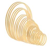 4/6/7/8/9/10/12/14 Pollici 8 Taglia Legno Bambù Floreale Cerchio, 24pz 1 Set