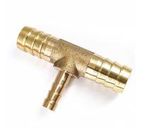 4 6 8 10 12 14 16 19mm Portagomma OD Riduttore in ottone Raccordo per tubo Tee Splitter a 3 vie Connettore-8-10-8mm