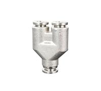 4 6 8 10 12 14 16mm PU PM PV PE PY PZ PK Pneumatic 304 Stainless Press Push In Quick Connector Release Air Fitting Pipe Fitting(PY,12mm)