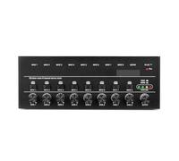 4 6 8 Canali Mini Mixer Audio Stereo Di Linea Portatile A Bassissimo Rumore For La Registrazione Apparecchiature(MX8-Black)