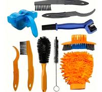 4/6/8 pezzi Set di attrezzi per la pulizia della catena della bicicletta, Multifunzione Spazzola per pulizia rapida di catena, pacco pignoni, deragliatore, per manutenzione e pulizia della bici, per u