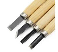 4-6-8 Pz/set 11mm Lega di Acciaio Coltello da intaglio Modello Bulino Strumenti di Intaglio del Legno Utilità Manuale Timbro di Gomma Ceramica Ceramica FAI DA TE (Color : 4Pcs)
