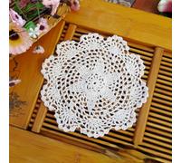 4/6/8Pcs Mano Uncinetto Pizzo Tovaglietta Cotone Cavo Sottobicchieri Tavolo