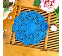 4/6/8Pcs Mano Uncinetto Pizzo Tovaglietta Cotone Cavo Sottobicchieri Tavolo