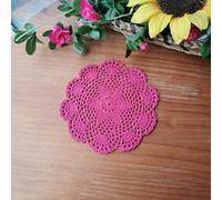 4/6/8Pcs Mano Uncinetto Pizzo Tovaglietta Cotone Cavo Sottobicchieri Tavolo
