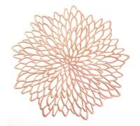 4/6/8PCS PVC Placemat for Dining Table Hollow Pad Coaster Pads Bowl Mats Dinner Placemats per Cucina Domestica Ristoranti e Hotel(Color1,4 Pcs,10CM)