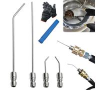 4/6 Pack High Pressure Washer Nozzle Kit for Washing Machine & Ac Cleaning, Premium Extension Rod Nozzle Cleaning Kit with 1/4" Quick Connect, Water Heater Flush Wand for Power Washer (4 pezzi)