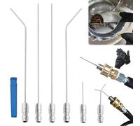 4/6 Pack High Pressure Washer Nozzle Kit for Washing Machine & Ac Cleaning, Premium Extension Rod Nozzle Cleaning Kit with 1/4" Quick Connect, Water Heater Flush Wand for Power Washer (6 pezzi)