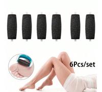 4/6 pezzi Teste rullanti di ricambio per Scholls Velvet Smooth Electric Foot File Express per rimuovere la pelle dei piedi Colore unicoSabbia di Quarzo