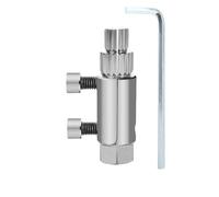 4/6 punti (1/2" e 3/4") Faucet Angle Valve Screw Extractor Set, Slide Tooth Broken Bolt Removal Tool for Water Pipe, Anti Slip Damaged Thread Extractor Kit(Silver)