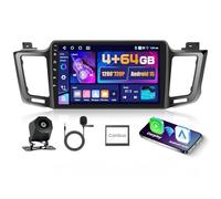 4+64G 10.1" Autoradio Android per Toyota RAV4 2013-2019 | IPS Touchscreen Wireless Carplay Autoradio 2 DIN GPS Navi Bluetooth 5.0 5G WiFi FM/RDS Retrocamera Comandi al Volante 4+64G