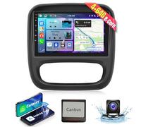 【4+64G】9"Autoradio 2 din per Renault TRAFIC/Opel VIVARO 2015 Android Auto Wireless carplay con AHD telecamera di retromarcia,Stereo auto bluetooth con schermo GPS/WiFi,FM/RDS