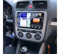 4+64G Android Double Din Autoradio for VW Scirocco 2008-2015 with Wireless Carplay Android, 9"Touchscreen Android 14 Car Radio GPS Navi Head Unit Bluetooth FM RDS Backup Camera Miror Link