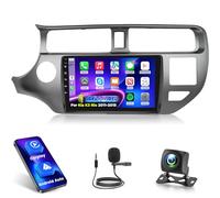 [4+64G] Autoradio Android per Kia K3 Rio 2011-2015 con Carplay Wireless e Android Auto - Autoradio con Touchscreen IPS da 9 Pollici 1280*720P con AI DSP, EQ, SWC, GPS + Telecamera di Retromarcia AHD