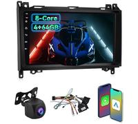 [4+64G]Autoradio Carplay per Mercedes Benz Classe A/B/V Class Vito Viano Sprinter 2500 3000 W169 B200 W639-9" IPS Touchscreen EQ Audio - Wireless Android Auto, AI DSP, SWC + Telecamera di Backup AHD