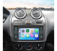 4+64G Autoradio per Ford Fiesta MK5 2006-2008 con Carplay Android Auto, 7 pollici Touchscreen Lettore Ricevitore Multimediale Digitale con Bluetooth WiFi FM SWC Mirror Link Schermo diviso
