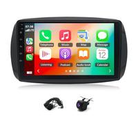 4+64G Autoradio Stereo Android 14 Navi per Benz Smart 2014-2022, con Wireless Carplay & Android Adapter 9 Pollici HD Touch Screen con GPS Navigation Bluetooth WIFI FM, Fotocamera Posteriore Mic