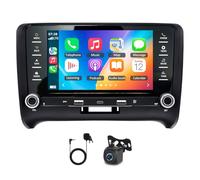 4+64G Doppio DIN Autoradio per Audi TT MK2 2006-2014, 7 inch Android 14 Touch Screen GPS Navigation Head Unit for TT MK2 con Wireless Carplay Android Auto Bluetooth AHD Backup Camera FM/RDS SWC