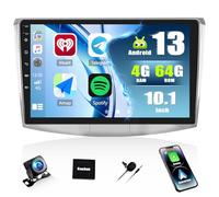 [4+64G]SIXWIN Autoradio Android 13 con CarPlay/Android Auto/Mirror Link per VW Passat B6 B7 Magotan CC,10.1 Pollici HD TouchScreen Schermo Navigatore WiFi Bluetooth 5.0 FM/RDS 32EQ+AHD Retrocamera