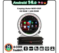 4+64GB Android 14 Autoradio Bluetooth Per BMW Mini Cooper R56 GPS Carplay DSP CD