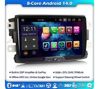 4+64GB Android 14 Autoradio Renault Dacia Duster Logan Dokker Lodgy GPS BT5.0 FM