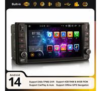 4+64GB Android 14 DAB+ Autoradio Carplay Navi USB Toyota RAV4 Corolla Vitz Prado