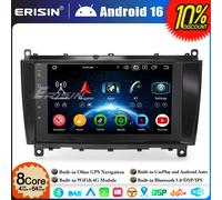 4+64GB Android 16 Autoradio GPS DAB+ per Mercedes Benz LK W209 C209 A209