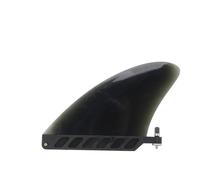 4.6in Surfboard Fin TPU Lightweight Enhanced Control Stylish Look Paddle Board Replacement Fin for Longboard (Black)
